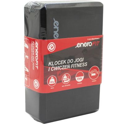 10. BLOK KOSTKA DO ĆWICZEŃ JOGA PILATES FITNESS CZARNA ENERO FIT