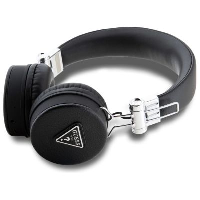 2. Słuchawki nauszne Bluetooth Guess Grained Classic Round Shape ENC - czarne
