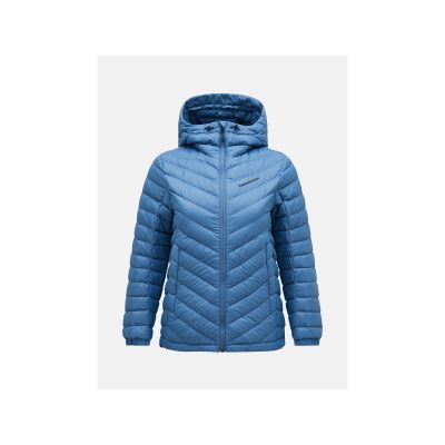 Kurtka puchowa Peak Performance W Frost Down Hood Jacket niebieski
