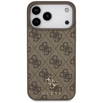 3. Etui Guess 4G Small Classic Logo MagSafe na iPhone 17 Pro Max - brązowe