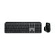 Logitech Master MX Keys S Combo for Mac klawiatura Dołączona myszka Dom/Biuro RF Wireless + Bluetooth QWERTY Amerykański międzynarodowy Aluminium, Czarny