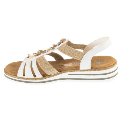 2. Rieker Sandals V0656-80 Białe 36