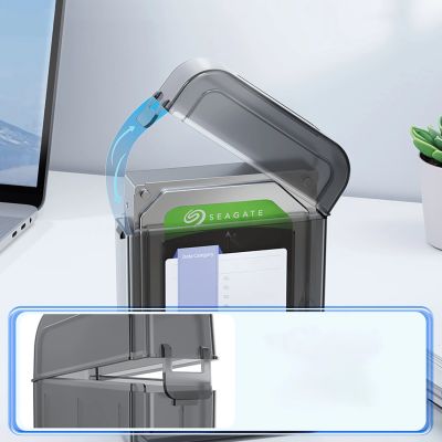 6. Etui ochronne Orico PPH-25 pudełko na 2 x HDD 2,5" - półprzezroczyste, szare