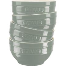 STAUB SERVING Zestaw 4 misek 12 cm, eukaliptusowy
