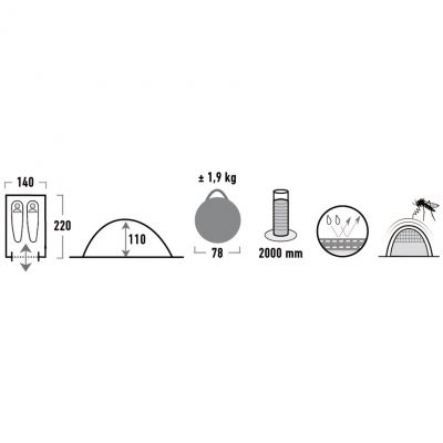2. Namiot High Peak Stella 2 10131