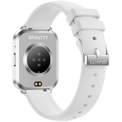15. Smartwatch Gravity Srebrny Pasek + Bransoleta GT44-4