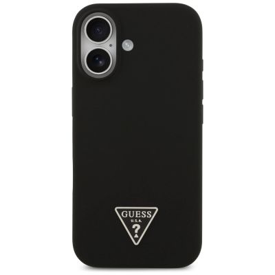3. Etui Guess Silicone Triangle Logo MagSafe do iPhone 17 - czarne