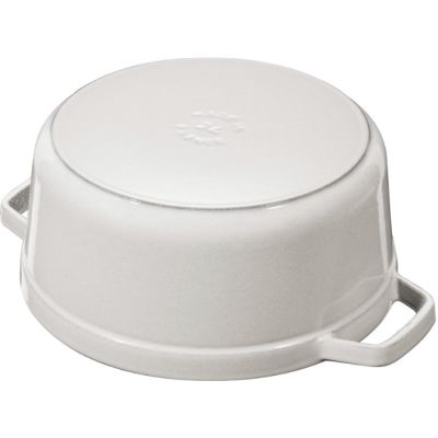 2. Garnek żeliwny okrągły STAUB 40501-413-0 - biała trufla 5.2 ltr