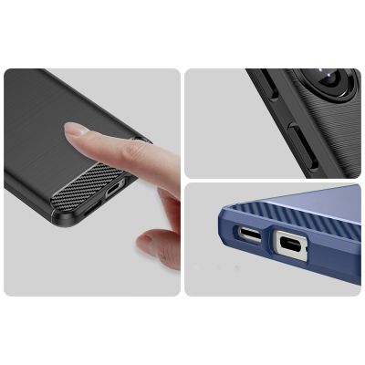 8. Etui silikonowe Carbon Case na Samsung Galaxy S25 Edge - czarne