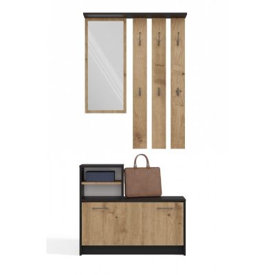 10. GARDEROBA SZAFKA NA OBUWIE ANTRACYT/ARTISAN