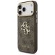 2. Etui Guess 4G Big 4G Classic Logo Big Strap Metal Buttons na iPhone 17 Pro Max - brązowe