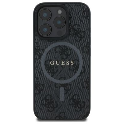3. Etui Guess 4G Ring Classic Logo MagSafe na iPhone 16 Pro Max - czarne