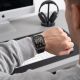 9. Etui Tech-Protect Defense Black & Clear 2-Pack na Apple Watch 46 mm