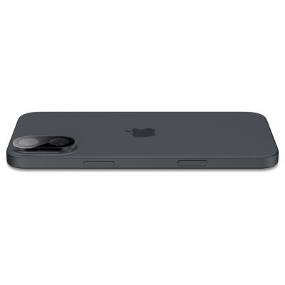 6. Szkło na aparat Spigen Optik GLAS.TR Camera Protector 2-PACK na iPhone 16 / 16 PLUS - czarne