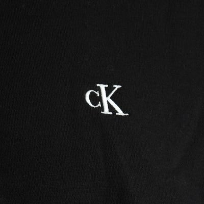 4. Bluza dresowa Calvin Klein Zip Fleece Hoodie Logo Tape Black - LZ04RE285G-UB1