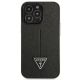 3. Etui Guess Saffiano Triangle Logo na iPhone 14 Pro Max - czarne