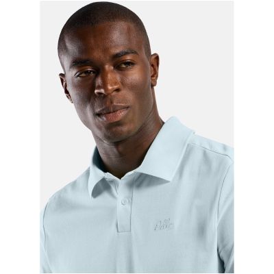 6. Koszulka męska ODLO Polo shirt s/s ESSENTIAL SOLID niebieska