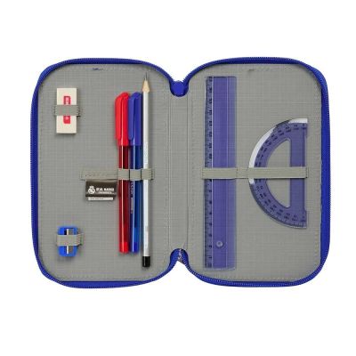 6. Real Madryt piórnik z wyposażeniem triple filled pencil case 37 pcs 412624857