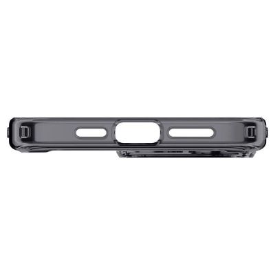 12. Etui Spigen Ultra Hybrid Mag z MagSafe na iPhone 15 Pro - ciemnoszare (wzór Zero One)