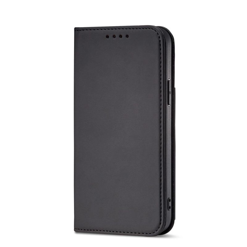 4. Magnet Card Case etui iPhone 14 pokrowiec z klapką portfel podstawka czarne