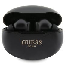 Słuchawki Bluetooth Guess Classic EST TWS + stacja dokująca - czarne