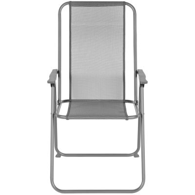 29. ZESTAW MEBLI OGRODOWYCH OKRĄGŁY STÓŁ 4 KRZESŁA I PARASOL CIEMNY SZARY