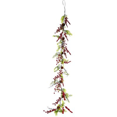 2. GIRLANDA DEKORACYJNA 175CM CZERWONA