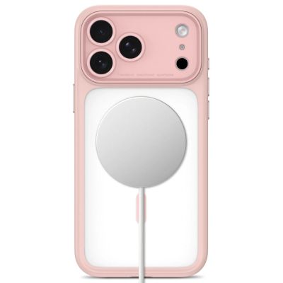 4. Etui Tech-Protect MagPeak MagSafe CC na iPhone 18 Pro / 17 Pro - różowe matowe