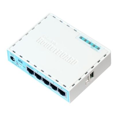 6. Router Mikrotik RB750GR3 Gigabit Ethernet Turkusowy, Biały