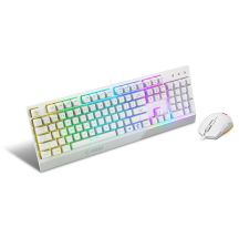 MSI S11-04DE305-CLA klawiatura Dołączona myszka Gaming USB QWERTZ Niemiecki Biały