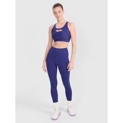 4. Biustonosz treningowy ze średnim wsparciem damski 4F 4FWSS25USBAF150-30S