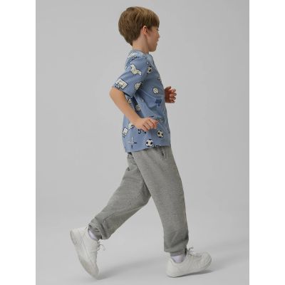 4. T-shirt regular z nadrukiem chłopięcy 4F 4FJRSS26TTSHM3466-32A