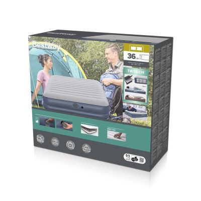 22. Bestway 6716T dmuchany materac Podwójny materac Niebieski, Szary