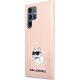 2. Etui Karl Lagerfeld Silicone Choupette na Samsung Galaxy S23 Ultra - różowe