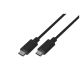 3. Kabel Lanberg CA-CMCM-10CU-0010-BK (USB typu C - USB typu C ; 1m; kolor czarny)