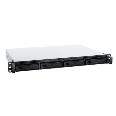 6. NAS Synology RS422+; 1U RACK; 4x (3.5" SATA HDD/2.5" SATA SSD); AMD Ryzen R1600; 2 GB DDR4 ECC, 2x 1GbE RJ-45