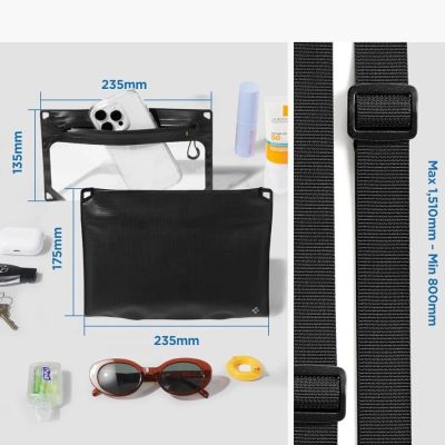 8. Torba Spigen A640 wodoodporna na telefon - czarna