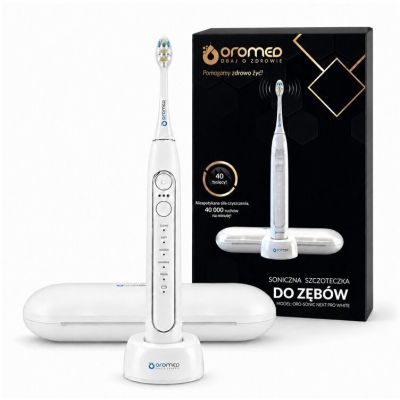 12. Szczoteczka soniczna ORO SONIC NEXT PRO WHITE OROMED