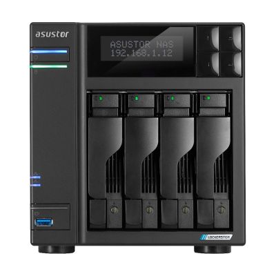 NAS Asustor AS6702T Lockerstor 4 Gen2; Tower; 4x (3.5" SATA HDD/ 2.5" SSD); Intel Celeron N5105; 4GB DDR4 SODIMM (max. 16GB), 2x 5Gb, 4x M.2 2280 NVMe PCIe 3.0, 2x USB  3.2 Gen 2, 1x HDMI 2.0b