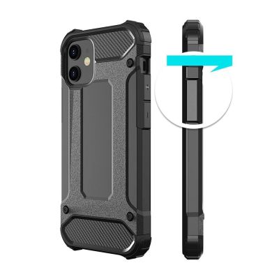 10. Hybrid Armor pancerne hybrydowe etui pokrowiec iPhone 12 Pro Max czarny