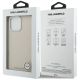 8. Etui Karl Lagerfeld FW Stamped Karl MagSafe na iPhone 16 Pro Max - beżowe