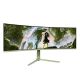 3. Arozzi Nova 49” Curved monitor komputerowy 124,5 cm (49") 5120 x 1440 px Dual QHD LED Zielony