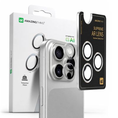 10. Szkło hartowane AMAZINGTHING AR 3 Lens Glass Full Clear do iPhone 16 Pro / 16 Pro Max - przezroczyste
