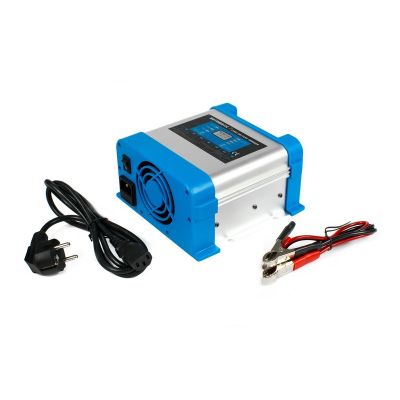 4. Ładowarka sieciowa 24 V do akumulatorów BC-20 PRO 10A (230V/24V) LCD 7 stopni ładowania