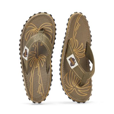 2. Gumbies męskie japonki ISLANDER FLIP-FLOP PALM LEAF KHAKI