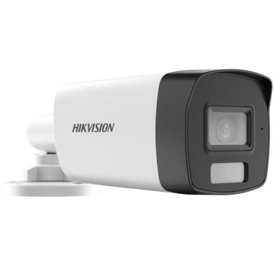2. Hikvision DS-2CE17D0T-LFS(2.8mm) 2 MP kamera Bullet z inteligentnym hybrydowym oświetleniem i dźwiękiem, stałoogniskowa
