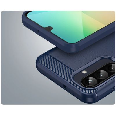 6. Etui silikonowe Carbon Case do Samsung Galaxy A26 - niebieskie