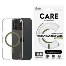 Etui CARE by PanzerGlass Flagship Case z MagSafe na iPhone 16 Pro - zielone