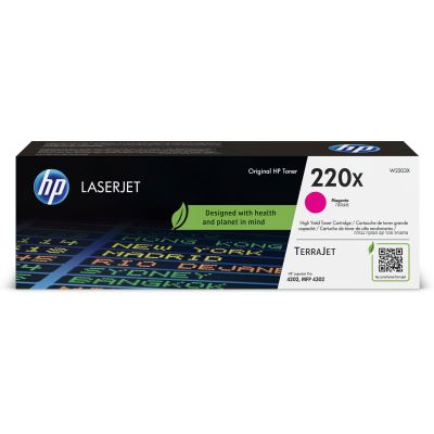 10. HP Oryginalnym wkładem z purpurowym tonerem 220X LaserJet