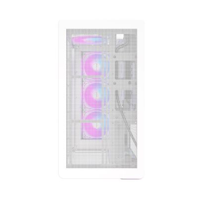 7. Montech KING 15 PRO PC-Gehäuse, Mini-Gehäuse, mATX, Tempered Glass, RGB - weiß